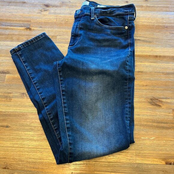 Banana Republic Skinny Ankle Classic 5 pocket medium wash stretch denim size 32L - Picture 1 of 5